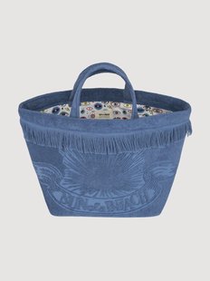 Oversized strandtas Starry Eyes blauw