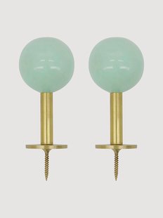 Handgemaakte metalen wandhaken Ball, 2-delig