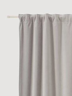 Fluwelen dim-out gordijnen Rush, 2-delig, B 135 cm