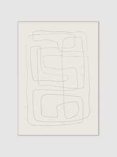 Ingelijste print Lines 01