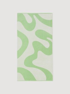 Velours strandlaken Pia met golvend patroon