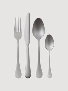 Bestekset Bloom van edelstaal, 6 personen, 24-delig