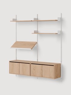 Grote wandrek Living met kasten