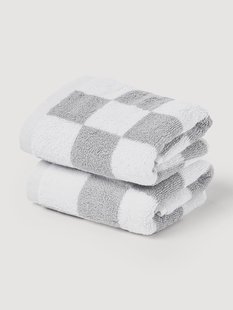 Westwing Crosby Studios, katoenen handdoek Damier, in verschillende formaten