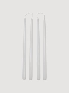 Handgemaakte dinerkaarsen Smooth, 4-delig