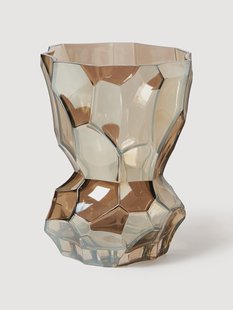 Mondgeblazen glazen vaas Reflection, H 30 cm