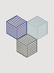 Onderzetters Hexagon 3-delig