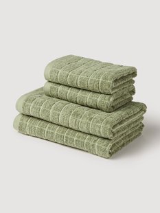 Handdoekenset Edita van katoen-linnen, in verschillende setmaten