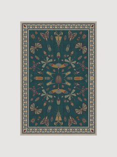 Wasbaar chenille vloerkleed Flutterby van Iris Apfel