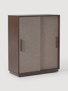 Houten dressoir Wisp met gestoffeerde voorkant