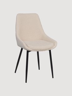 Boucl&eacute; eetstoelen Sierra, 2-delig