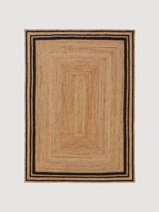 Handgeweven juten vloerkleed Jutta