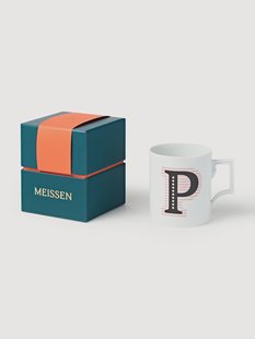 Handgemaakte beker Initials met decoratief motief, Westwing x MEISSEN