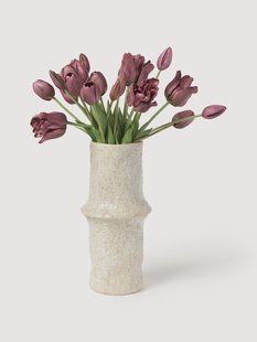 Kunstboeket paarse tulpen