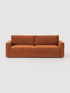 Fluwelen slaapbank Tasha (3-zits) met opbergruimte