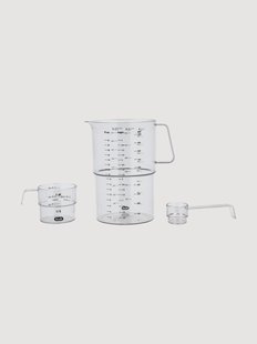 Maatbekers en lepel Mensura, 3-delig