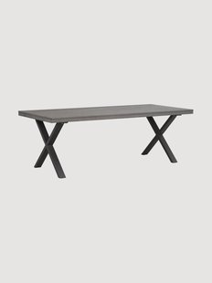 Eettafel Brooklyn met eikenhouten blad