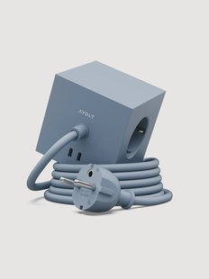 Stekkerdoos Square 1 Shark Blue