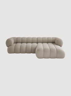 Chenille hoekbank Koge (5-zits)