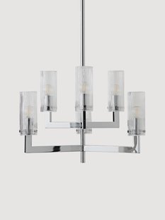 Geribbelde glazen kroonluchter Emmi