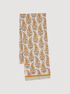 Handgemaakt tafelkleed Melon met bloemmotief