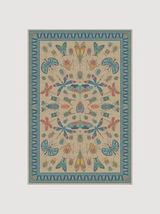 Wasbaar vloerkleed Flutterby van Iris Apfel