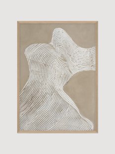 Handgeschilderd ingelijst canvas Raw Shape 3