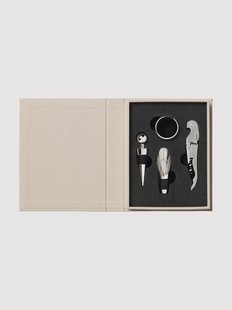 Wijnaccessoires The Essentials met boekdoos, 4-delig