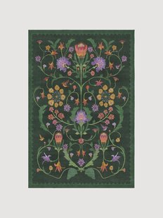 Wasbaar laagpolig vloerkleed Protea van Iris Apfel