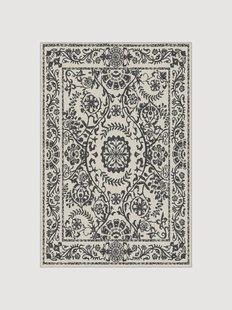 Wasbaar laagpolig vloerkleed Delphina antraciet