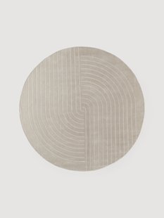 Rond wollen vloerkleed Mason, handgetuft