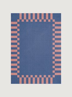 Handgeweven hoogpolig wollen vloerkleed Tekla Frame