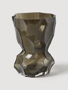 Mondgeblazen glazen vaas Reflection, H 30 cm