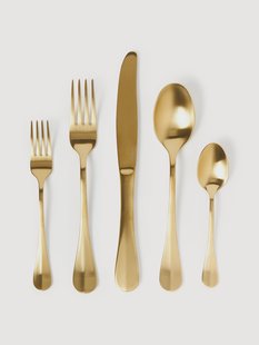 Mat geborstelde bestekset Zooey, in verschillende formaten