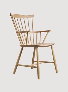 Handgemaakte eetstoel J52B van beukenhout