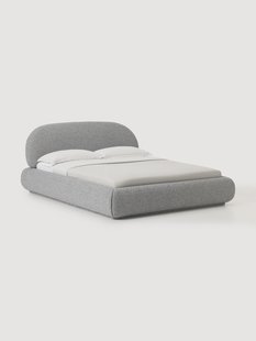 Boucl&eacute; gestoffeerd bed Alba