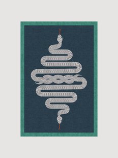 Wasbaar laagpolig vloerkleed Venom van Jonathan Adler