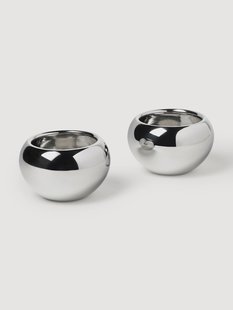 Dipschalen Polaris van metaal, 2-delig