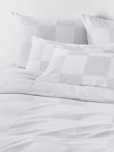 Westwing Crosby Studios, geruit katoenen dekbedovertrek Damier