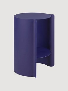 Ronde bijzettafel Wa met opbergruimte