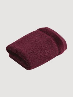 Katoenen gezichtsdoeken Pure met velours bies, 2-delig