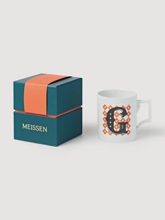 Handgemaakte beker Initials met decoratief motief, Westwing x MEISSEN