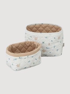 Opbergmanden Blueberries van biokatoen, 2-delig