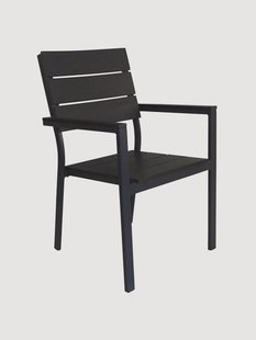 Tuinstoelen met armleuning Levels, stapelbaar, 2-delig