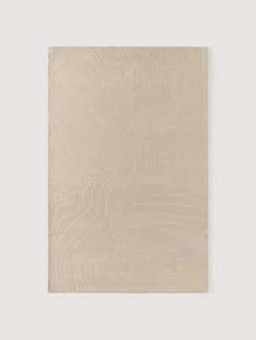 Handgetuft hoog-laag wollen vloerkleed Aaron