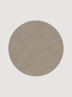 Handgemaakte ronde leren placemat Bull