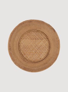 Handgemaakte placemat Classic van rotan