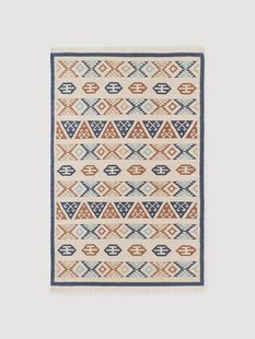 Handgeweven Kelim vloerkleed Anisa van wol