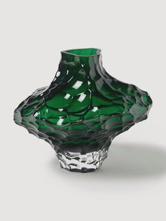 Mondgeblazen glazen vaas Canyon, H 23 cm