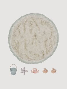 Rond kindervloerkleed Island, wasbaar